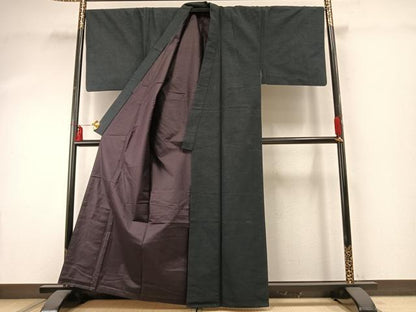 平和屋着物●男性　紬　百入茶色　正絹　逸品　AABE5471fy