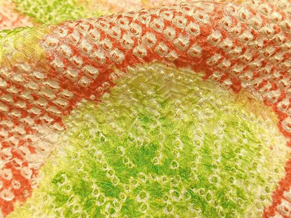 平和屋着物●豪華振袖 総絞り 草花文 正絹 逸品 AABE5473fy