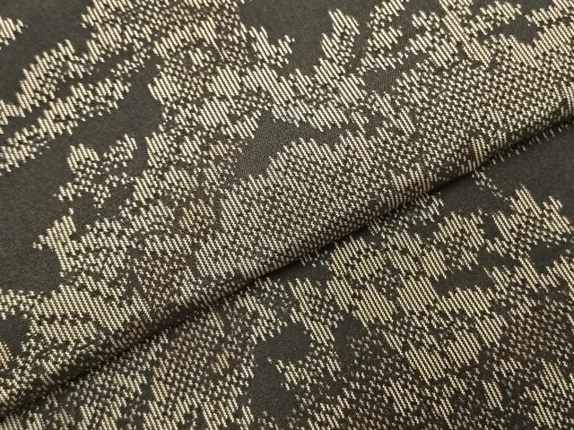 平和屋着物●上質な紬　風景花文　正絹　逸品　未使用　AABE5497fy