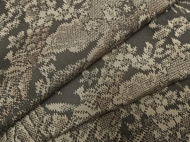 平和屋着物●上質な紬　風景花文　正絹　逸品　未使用　AABE5497fy