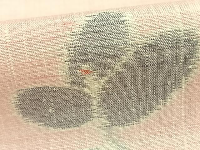 平和屋着物●上質な紬 花尽くし 正絹 逸品 未使用 AABE5499fy