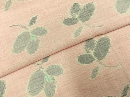 平和屋着物●上質な紬 花尽くし 正絹 逸品 未使用 AABE5499fy