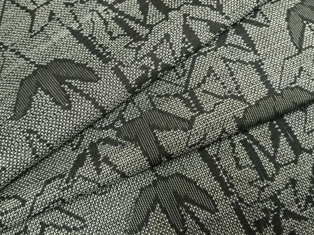 平和屋着物●本場大島紬　カタス9マルキ　笹竹文　正絹　逸品　AABE5507fy