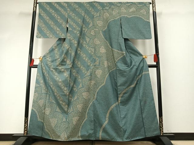 平和屋着物●伝統工芸士　京友禅染色作家　田家鬼彩　色留袖　舞桜文　暈し染め　正絹　逸品　未使用　AABF5543fy 平和屋着物○伝統工芸士 京友禅染色作家 田家鬼彩 訪問着