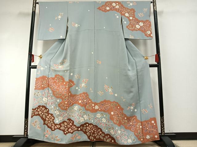 平和屋着物●訪問着 絞り 辻が花 正絹 逸品 AABE5525fy