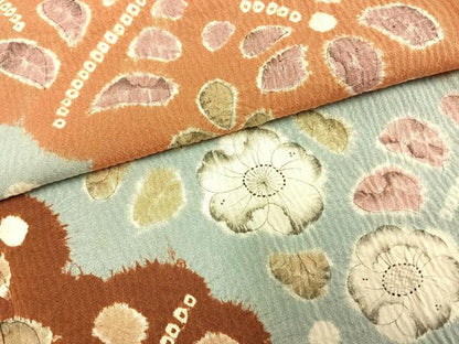 平和屋着物●訪問着 絞り 辻が花 正絹 逸品 AABE5525fy