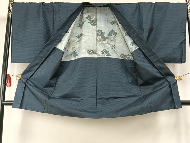 平和屋着物○男性 本場大島紬 アンサンブル 長襦袢(袷)セット 手織 100