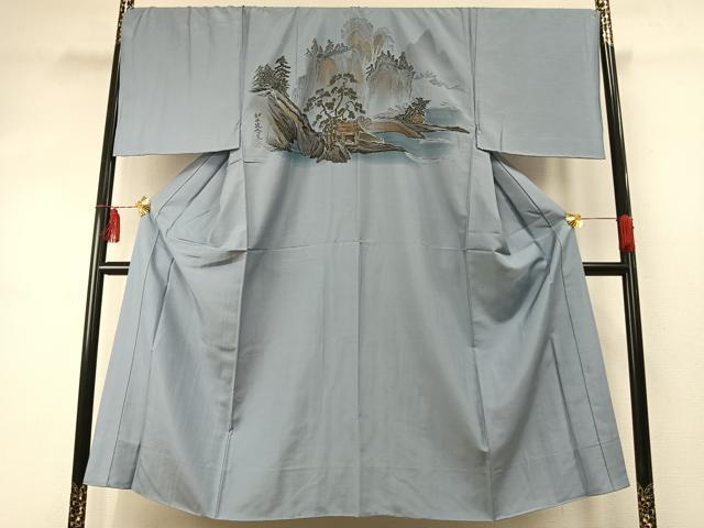 平和屋着物○男性 本場大島紬 アンサンブル 長襦袢(袷)セット 手織 100