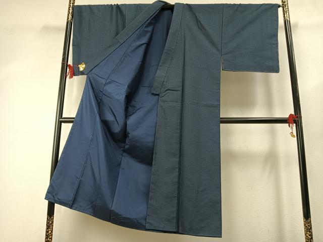 平和屋着物○男性 大島紬 アンサンブル 亀甲柄 証紙付き 正絹 逸品 未