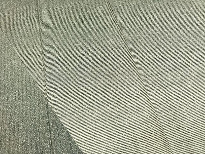 平和屋着物●訪問着　紬地　縞　正絹　逸品　AABE5578fy