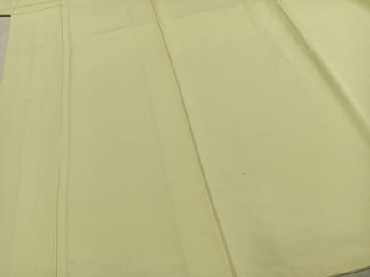 平和屋着物●上質な紬　色無地　女郎花色　正絹　逸品　AABE5580fy