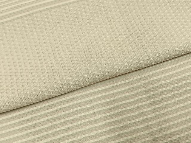 平和屋着物●上質な小紋　網代織　横段文　ますいわ屋扱い　正絹　逸品　AABE5588fy