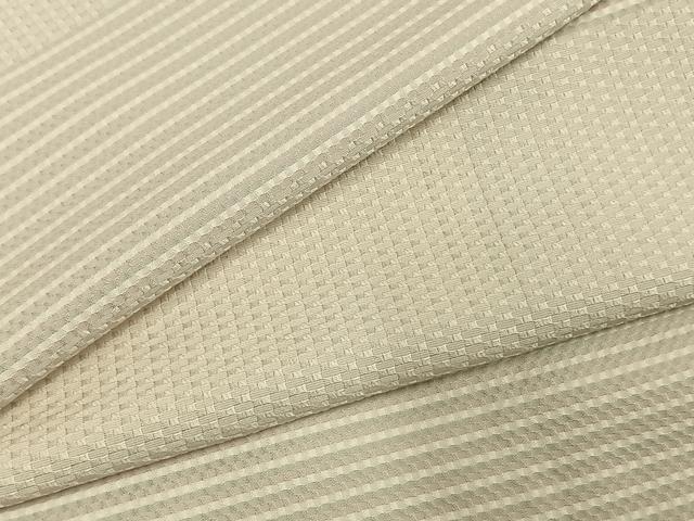平和屋着物●上質な小紋　網代織　横段文　ますいわ屋扱い　正絹　逸品　AABE5588fy