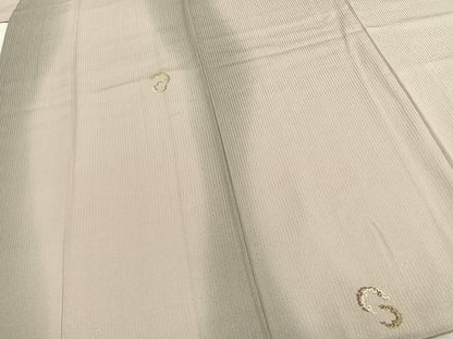 平和屋着物●訪問着　刺繍　雪輪重ね文　暈し染め　金糸　正絹　逸品　AABE5589fy