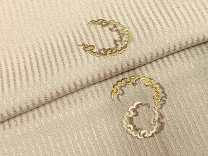 平和屋着物●訪問着　刺繍　雪輪重ね文　暈し染め　金糸　正絹　逸品　AABE5589fy