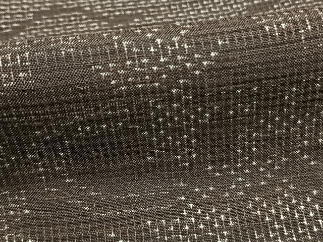 平和屋着物▽結城紬 単衣 100亀甲 雪輪文 正絹 逸品 AABE5620fy