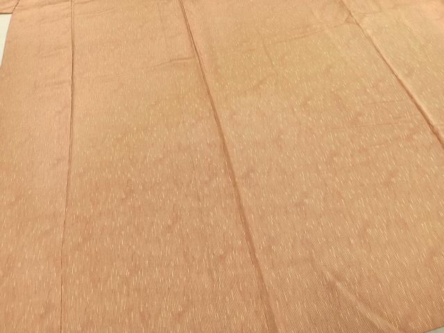 平和屋着物▽上質な小紋 単衣 よろけ縞 正絹 逸品 AABE5622fy