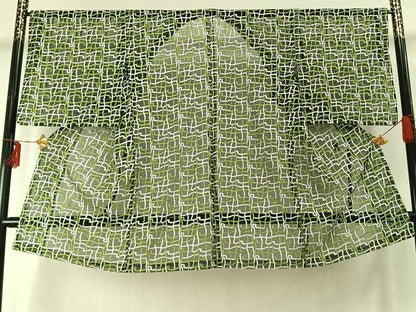 平和屋着物▽道行コート スリーシーズン 春夏秋 塵除け 刺繍 幾何学文様 ロング丈 AABE5624fy