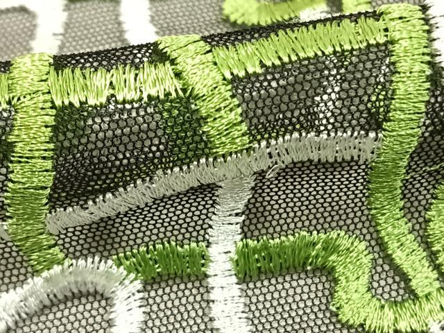 平和屋着物▽道行コート　スリーシーズン　春夏秋　塵除け　刺繍　幾何学文様　ロング丈　AABE5624fy 平和屋着物▽道行コート スリーシーズン 春夏秋 塵除け 刺繍 幾何学
