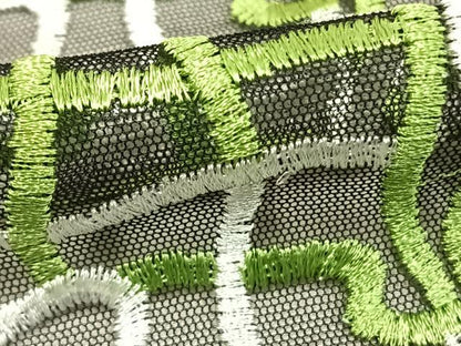 平和屋着物▽道行コート スリーシーズン 春夏秋 塵除け 刺繍 幾何学文様 ロング丈 AABE5624fy