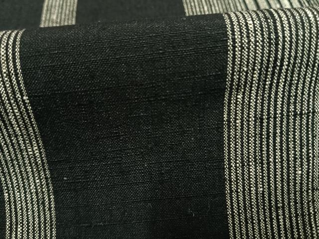 平和屋着物▽上質な紬 単衣 縞 伊勢丹扱い 正絹 逸品 AABE5626fy