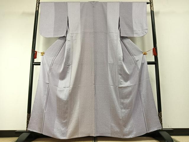 平和屋着物▽江戸小紋 単衣 草花文 正絹 逸品 AABE5648fy