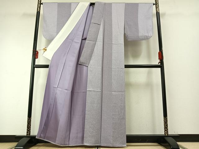 平和屋着物▽江戸小紋 単衣 草花文 正絹 逸品 AABE5648fy