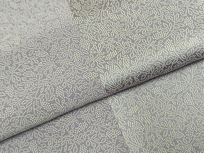 平和屋着物▽江戸小紋 単衣 草花文 正絹 逸品 AABE5648fy