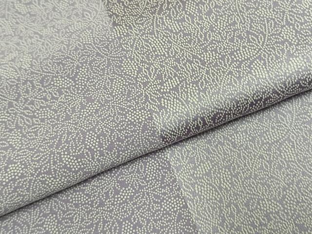 平和屋着物▽江戸小紋 単衣 草花文 正絹 逸品 AABE5648fy