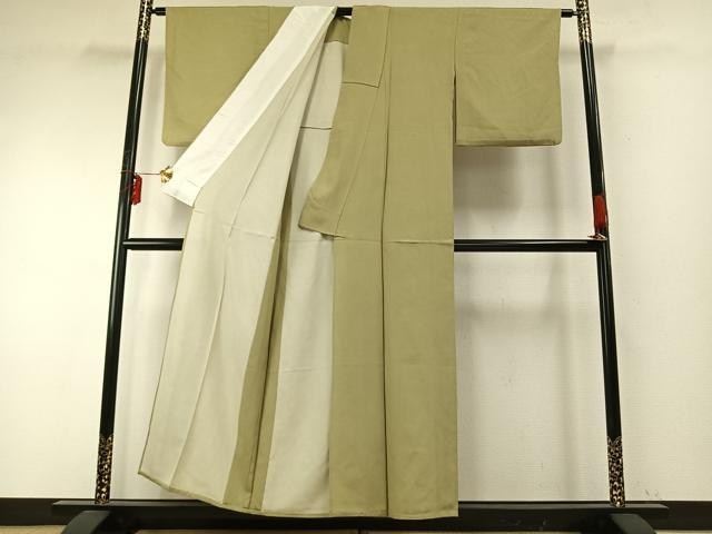 平和屋着物▽江戸小紋　単衣　鮫小紋柄　正絹　逸品　AABE5650fy