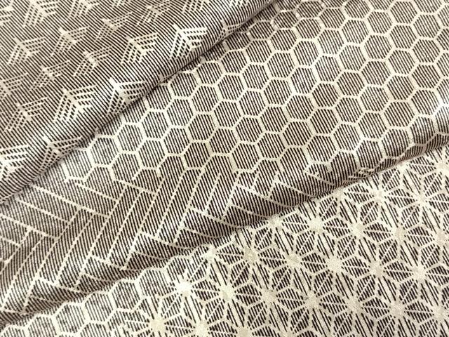 平和屋着物▽上質な小紋 単衣 切嵌文 正絹 逸品 未使用 AABE5651fy