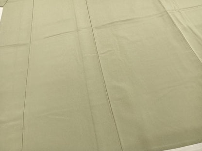 平和屋着物▽洗える最高級着物 ＜英＞はなぶさ謹製 色無地 単衣 柳茶色 洗える着物 AABE5652fy