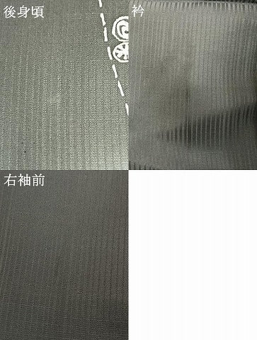 平和屋着物▽上質な小紋 単衣 雪輪花文 暈し染め さが美扱い 正絹 逸品 AABE5656fy