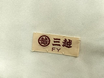 平和屋着物▽上質な小紋 単衣 切嵌文 三越扱い 正絹 逸品 AABE5663fy
