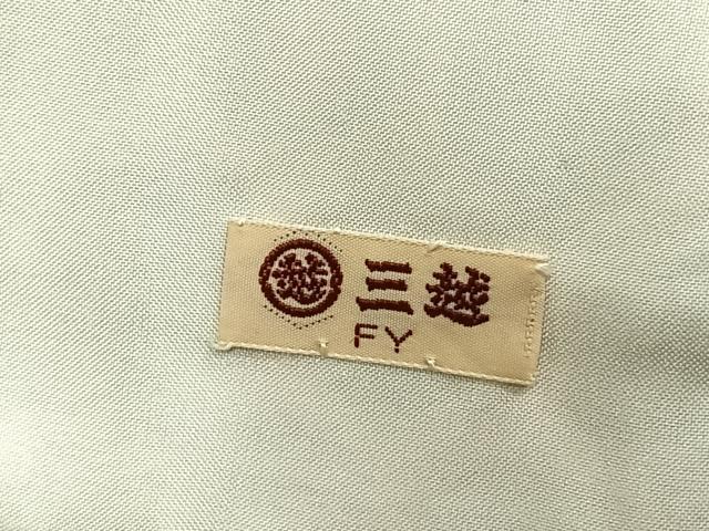 平和屋着物▽上質な小紋 単衣 切嵌文 三越扱い 正絹 逸品 AABE5663fy