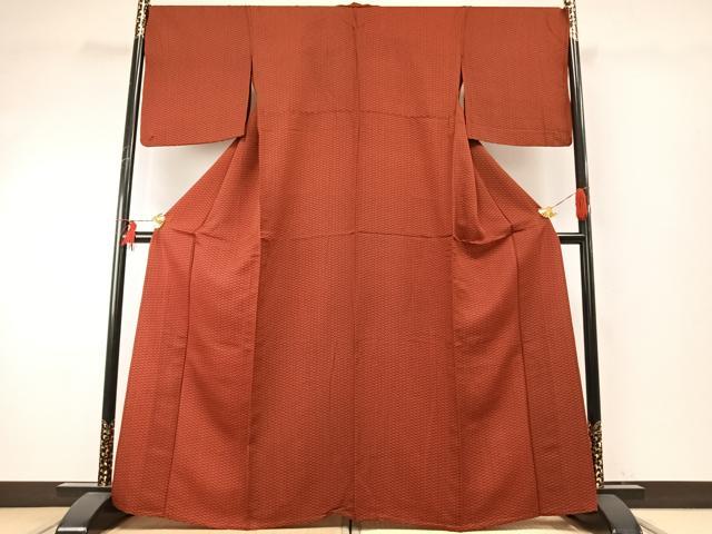 平和屋着物▽上質な小紋 単衣 花尽くし 正絹 逸品 AABE5675fy