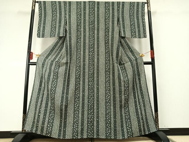 平和屋着物▽上質な小紋 単衣 舞桜間道 正絹 逸品 AABE5688fy