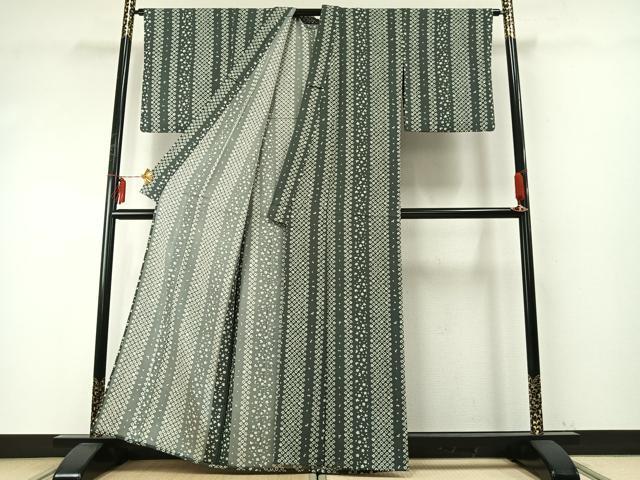 平和屋着物▽上質な小紋 単衣 舞桜間道 正絹 逸品 AABE5688fy