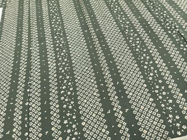 平和屋着物▽上質な小紋 単衣 舞桜間道 正絹 逸品 AABE5688fy