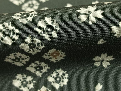 平和屋着物▽上質な小紋 単衣 舞桜間道 正絹 逸品 AABE5688fy