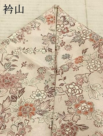 平和屋着物▽上質な小紋　単衣　花鳥文　正絹　逸品　AABE5694fy