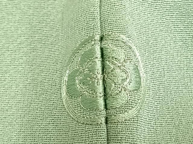 平和屋着物▽訪問着 単衣 中国三大刺繍 汕頭刺繍 スワトウ刺繍 総刺繍 御所車花文 暈し染め 正絹 逸品 未使用 AABE5698fy