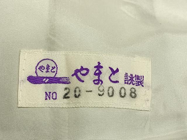 平和屋着物▽上質な小紋　単衣　幾何学文様　鬼しぼ縮緬　やまと誂製　正絹　逸品　AABE5701fy