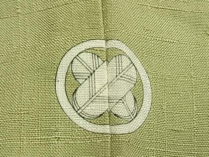 平和屋着物▽本場結城紬 重要無形文化財 単衣 色無地 若菜色 西武百貨店扱い 正絹 逸品 未使用 AABE5702fy