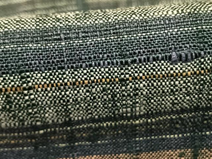 平和屋着物▽上質な紬 単衣 横縞 正絹 逸品 AABE5708fy