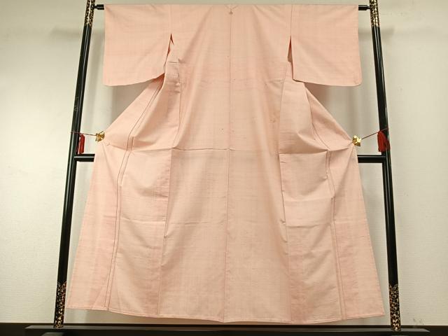 平和屋着物▽染司よしおか　五代目　吉岡幸雄　紬　単衣　色無地　虹色　正絹　逸品　AABE5709fy 平和屋着物▽染司よしおか 五代目 吉岡幸雄 紬 単衣 色