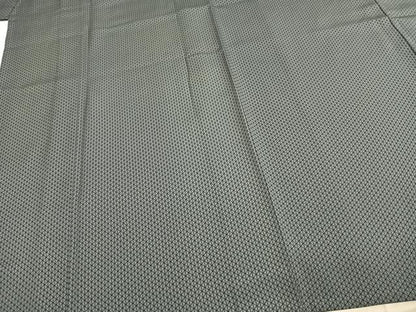 平和屋着物▽男性 お召 単衣 菱文 銀座もとじ 正絹 逸品 AABE5711fy