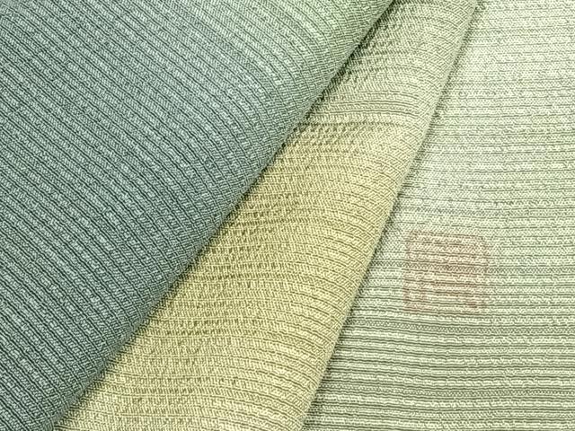 平和屋着物▽本塩沢 やまだ織 訪問着 染色作家 桐村博 単衣 霞文 暈し染め 正絹 逸品 AABE5714fy