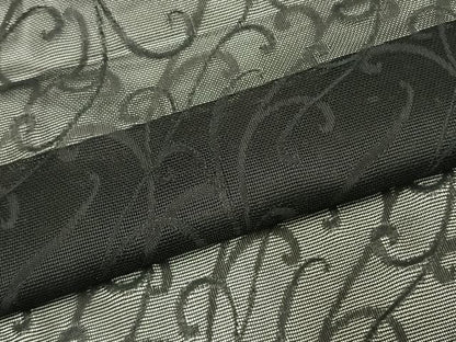 平和屋着物▽羽織 スリーシーズン 春夏秋 塵除け 唐草文 黒地 正絹 逸品 AABE5716fy