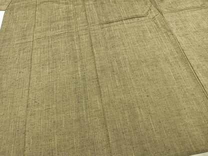 平和屋着物▽上質な紬 単衣 霞文 正絹 逸品 AABE5727fy